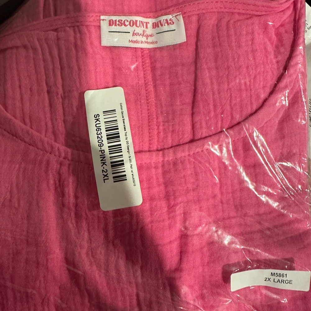 Cotton Pink Women's Tank Top